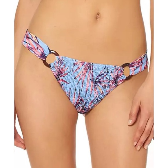 NWT Jessica Simpson Windy Palms Multi Lilac Bikini Top and Bottom M/L - Picture 3 of 11
